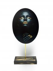 Zenci Kadın Ayaklı Oval Tablo 2 HK0015