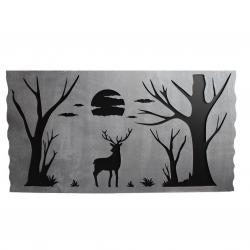 Gümüş Rengi Geyikli Tablo HK0973-102