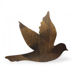 Ahşap Duvar Süsü Güvercin HK0312