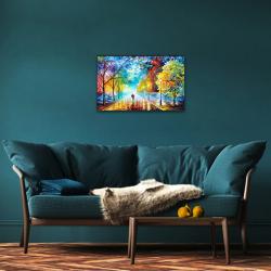 Vera Bir Sonbahar Baskılı Ahşap Tablo HK1325