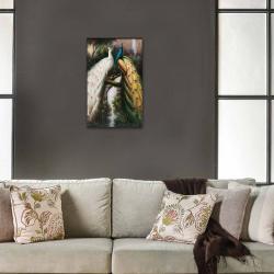 Vera Tavuskuşu Baskılı Ahşap Tablo HK1317