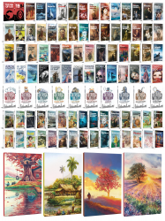 108 Dünya Klasiği ve Manzara Temalı 64 Sayfa Çizgili Defter Seti -2