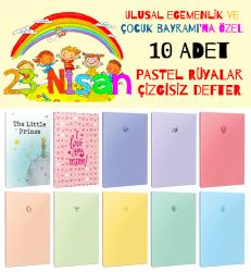 10'lu Defter 64 Sayfa Çizgisiz