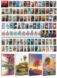 113 Dünya Klasiği ve Manzara Temalı 64 Sayfa Çizgili Defter Seti -2