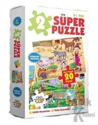 2 Süper Puzzle Çiftlik Hayvanları Vahşi Hayvanlar