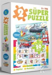 2 Süper Puzzle / Taşıtlar - Meslekler 2+ Yaş