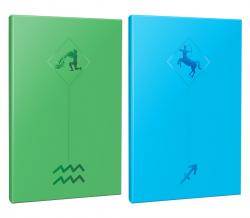 2li Burç-Astroloji Temalı 13,5x19,5cm 64 Sayfa Çizgisiz Defter Seti -15