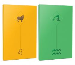 2li Burç-Astroloji Temalı 13,5x19,5cm 64 Sayfa Çizgisiz Defter Seti -9