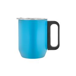 Paslanmaz Çelik Kupa Bardak - Turkuaz - 350 ml