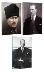 Okula Hazırlık 3lü Atatürk- Çizgili Okul Defteri Seti 64 Sayfa 13,5x19,5cm -6 