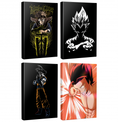 4 Defter Black Clover-Dragon Ball-Punch-Goku
