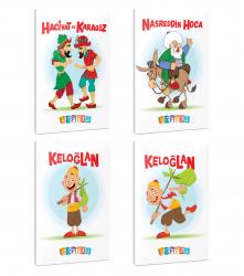 4'lü 64 Sayfa 13,5x19,5 Okul Defteri Seti 12