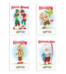 4'lü 64 Sayfa 13,5x19,5 Okul Defteri Seti 13