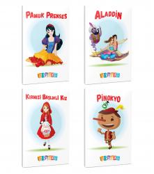 4'lü 64 Sayfa 13,5x19,5 Okul Defteri Seti 16