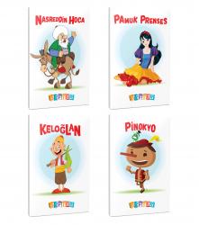 4'lü 64 Sayfa 13,5x19,5 Okul Defteri Seti 5