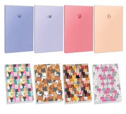 4lü 64 Sayfa Çizgisiz Defter Seti ve 4 Bloknot 3