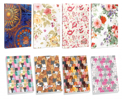 4lü 64 Sayfa Çizgisiz Defter Seti ve 4 Bloknot 1