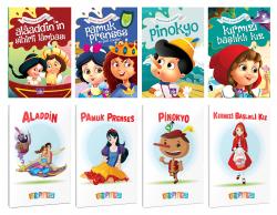 4 Renkli Dünya Masalı ve 4 Masal Karakteri Temalı 64 Sayfa 13,5x19,5 Okul Defteri Seti 2