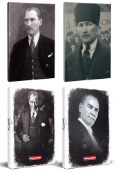 4lü Atatürk 64 Sayfa 13,5x19,5cm Defter ve 176 Sayfa Planlama Defteri Seti -10
