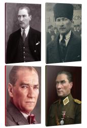 Okula Hazırlık 4lü Atatürk- Çizgili Okul Defteri Seti 64 Sayfa 13,5x19,5cm -4 