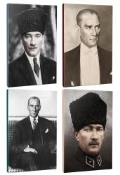 Okula Hazırlık 4lü Atatürk- Çizgili Okul Defteri Seti 64 Sayfa 13,5x19,5cm -9 