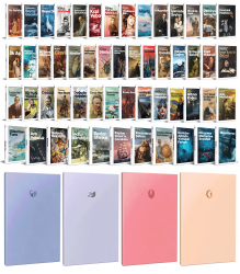 54 Dünya Klasiği ve Pastel Çizgisiz Defter Seti -1