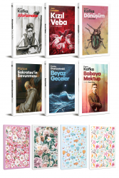 6 Dünya Klasiği ve Çiçekli Çizgili Defter Seti -2
