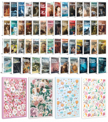 63 Dünya Klasiği ve Çiçekli Çizgili Defter Seti -2