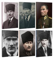 Okula Hazırlık 6lı Atatürk- Çizgili Okul Defteri Seti 64 Sayfa 13,5x19,5cm -3 