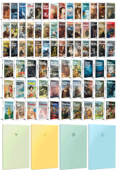 72 Dünya Klasiği ve Pastel Çizgisiz Defter Seti -2