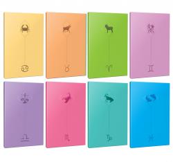 8li Burç-Astroloji Temalı 13,5x19,5cm 64 Sayfa Çizgisiz Defter Seti -1
