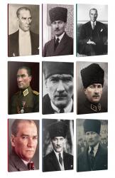 Okula Hazırlık 9lu Atatürk- Çizgili Okul Defteri Seti 64 Sayfa 13,5x19,5cm -2 