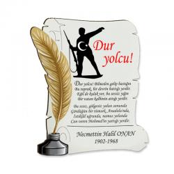 Ahşap Ferman Magnet "Duryolcu" HK2501-04