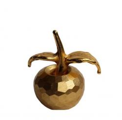 Altın Rengi Küçük Beton Elma HK1562