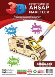 Ambulans Ahşap Maket HK1050