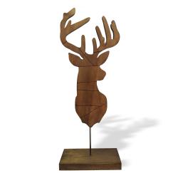 Ayaklı Ahşap Tonlamalı Geyik HK0294