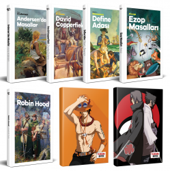 Çocuk Klasikleri 5li Kitap - Ace ve Sasuke-Itachi Defter