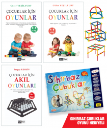 Çocuklar İçin Oyunlar-Sihirbaz Çubuklar Oyunu Hediyeli