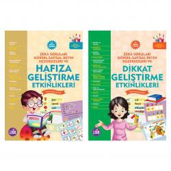 Çocuklar İçin Zeka Oyunları 2 Kitap Bir Arada 5 Zeka Soruları Görsel - Sayısal Beyin Egzersizleri