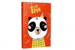 Çizgili Defter Panda With Love