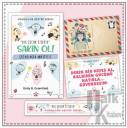 Çocuklarda Psikolojik Destek Serisi Çocuklar İçin Psikolojik Destek Serisi - Çocuklarda Anksiyete - Kartpostal ve Ayraç Sakin Ol!