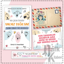 Çocuklarda Psikolojik Destek Serisi Çocuklar İçin Psikolojik Destek Serisi - Çocuklarda Travma Sonrası Stres Bozukluğu - Kartpostal ve Ayraç Yalnız Değilsin!