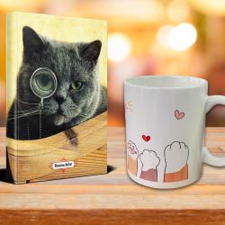 Dedektif Kedi Ajanda Sevimli Patiler Kupa Seti