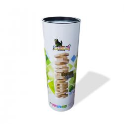 Silindir Kutulu Ahşap Denge Oyunu 54 Parça