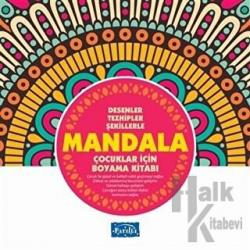 Desenler Tezhipler Şekillerle Mandala - Pembe Kitap Çocuklar İçin Boyama Kitabı
