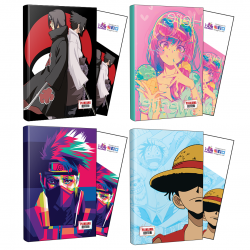 Dörtlü Sasuke-Itachi-Icecream-Naruto-Luffy Defter ve Ayraç