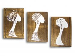Afrikalı Kadınlar, 3 Parça Tablo HK0960