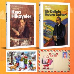 Dünya Klasikleri İkili Set - Kısa Hikayeler - Bir Delinin Hatıra Defteri ve Kartpostal