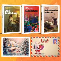 Dünya Klasikleri Üçlü Set - Aile Mutluluğu - Kumarbaz - Değirmenimden Mektuplar ve Kartpostal