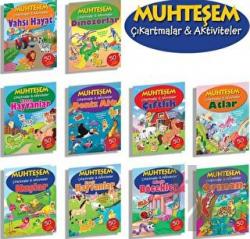 Hayvan Temalı Muhteşem Çıkartmalar - 10 Kitap Takım
